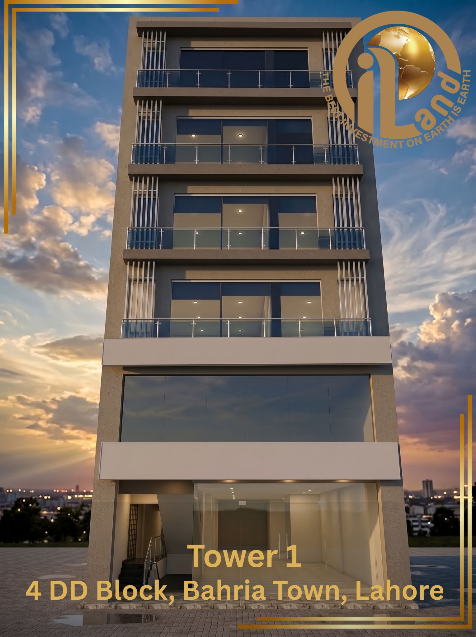 iLAND Tower 1, 4 DD Block, Bahria Town, Lahore